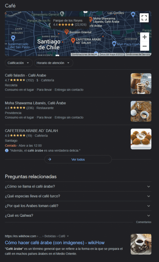 Palabras clave de nicho "café árabe"
Qué son las keywords